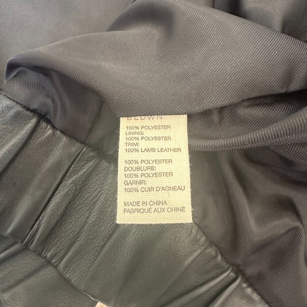 Baldwin Shearling Leather Bomber Jacket - image 8